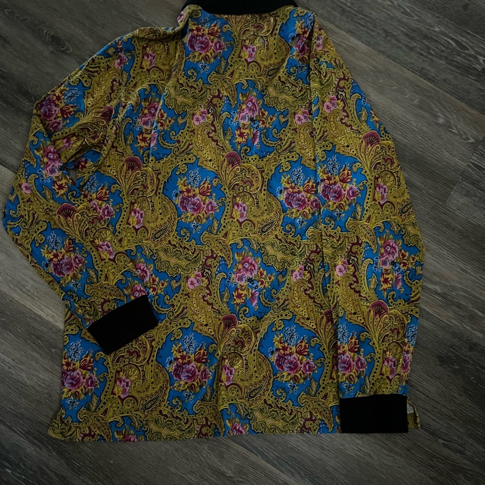 Supreme Paisley Floral Long Sleeve Shirt XL - Picture 4 of 7